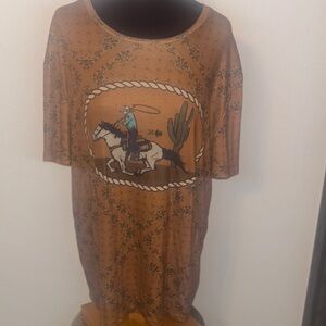 Crazy Train Cowboy T-shirt size XL